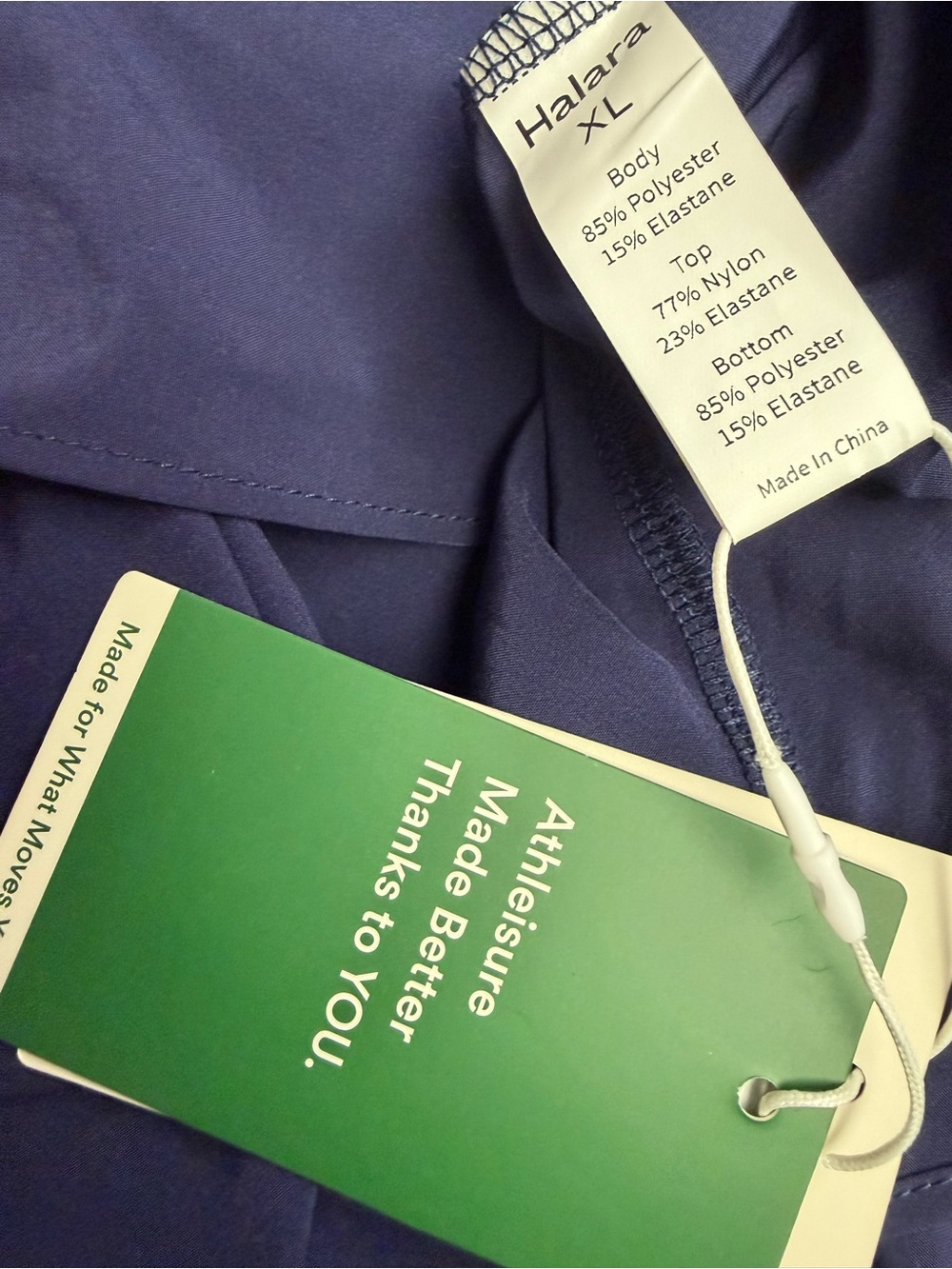 Halara Breezeful Pocket Flowy Maxi Quick Dry Casual Slip Dress Navy- Size XL NWT - Picture 8 of 11